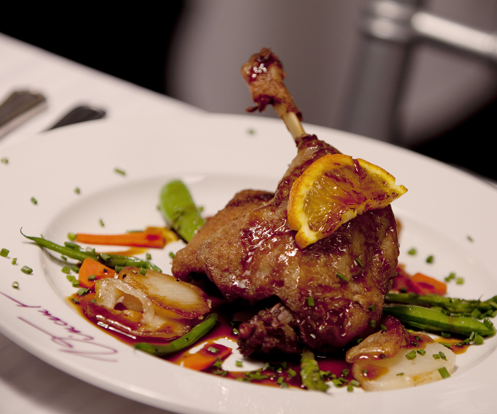 Duck Confit at Vincent Market Bistro
