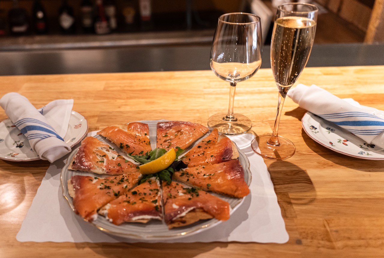 Smoked Salmon Quesadilla at Vincent Market Bistro